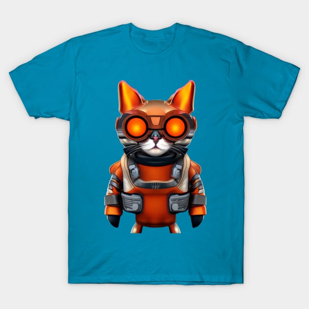 Cyberpunk Fox T-Shirt by Basunat